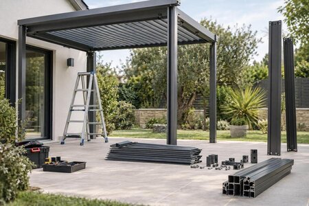 Kan en aluminiumpergola tas ned och monteras upp igen?