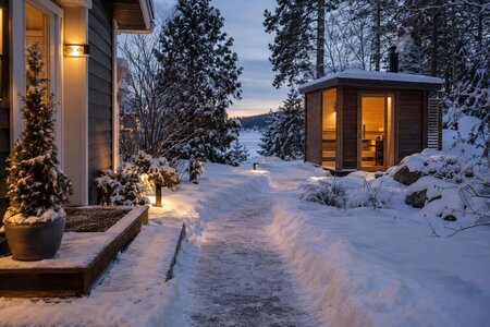 Planera vägen mellan huset och bastun på vintern