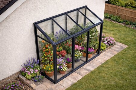 Mini Växthus från Lyxfonster – Buy Greenhouse Sverige | Aluminium Väggväxthus
